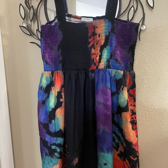 Colorful Tie-Dye Women's Dress - Picture 1 of 7